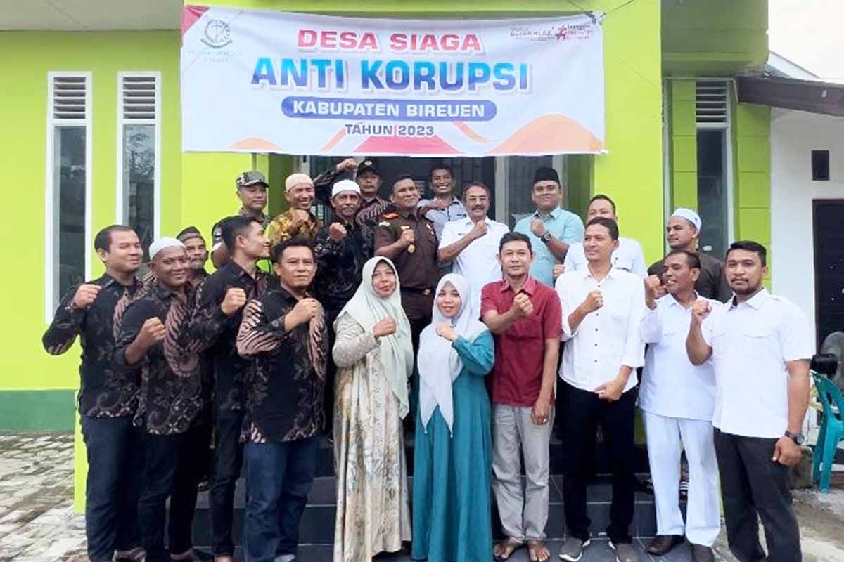 Kejari Bireuen kukuhkan satu gampong jadi desa siaga antikorupsi