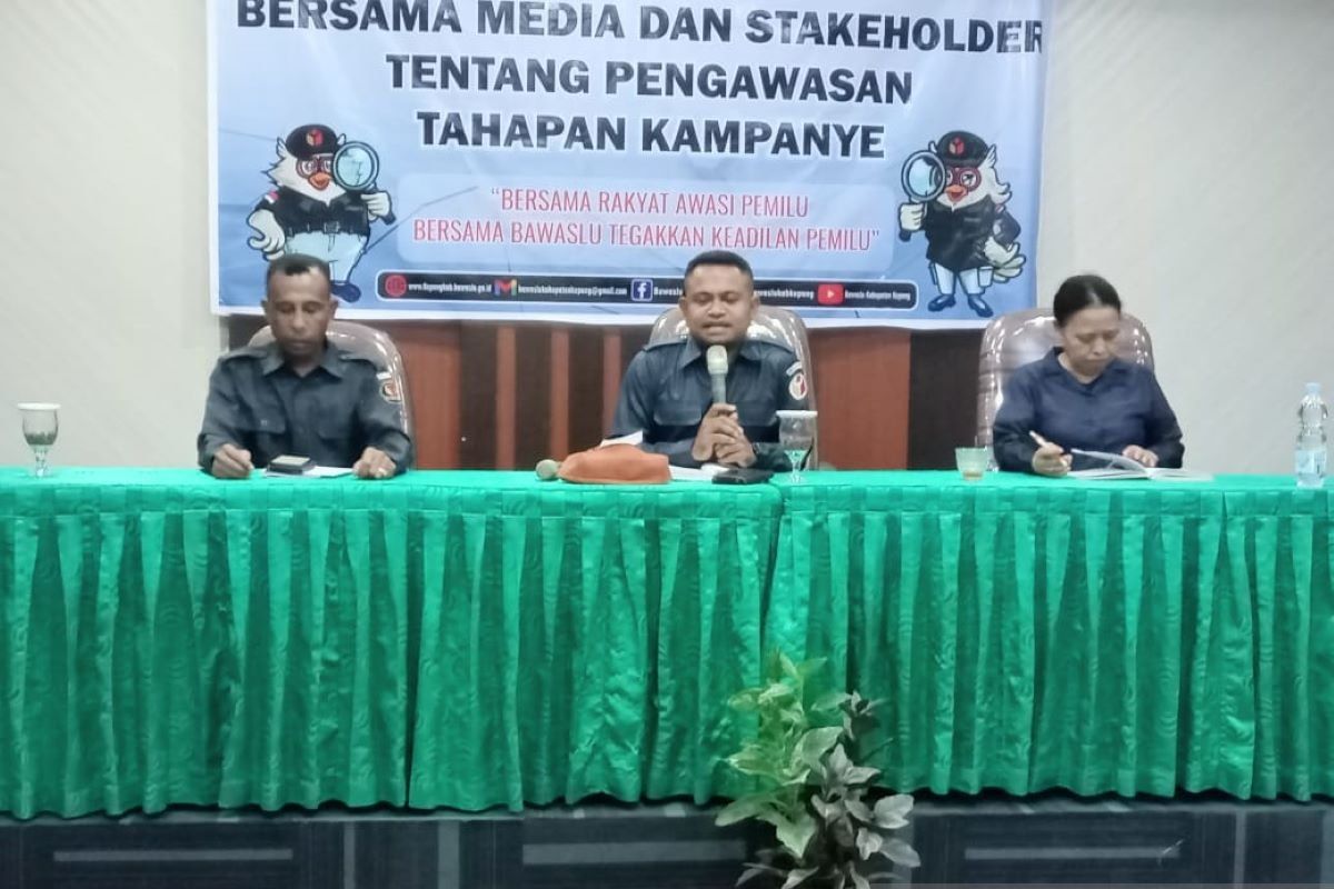 Bawaslu Kabupaten Kupang bubarkan kampanye enam parpol tanpa STTP
