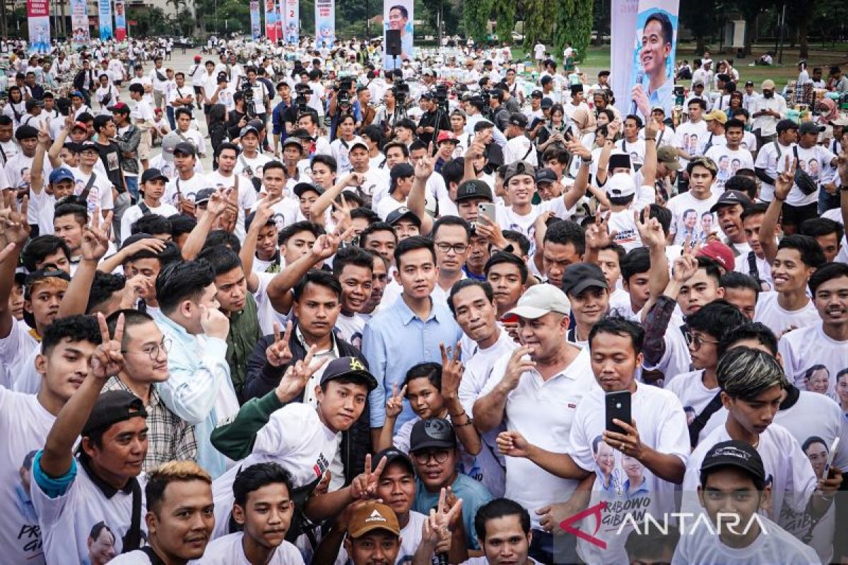 Ribuan starling deklarasi dukung Prabowo-Gibran
