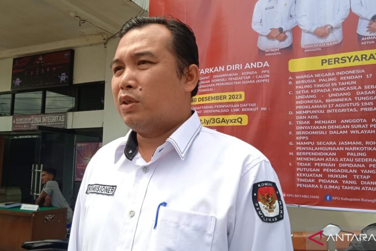 KPU Batanghari buka penerimaan 6.356 orang KPPS