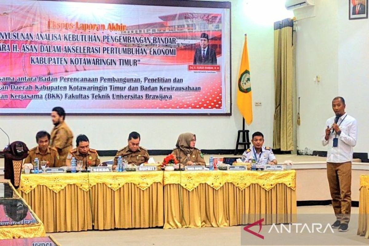 Hasil kajian Bandara Haji Asan Sampit memiliki potensi besar