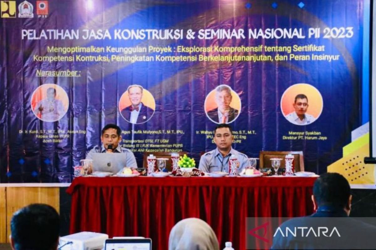Persatuan insinyur dan PUPR Aceh Barat gelar pelatihan jasa konstruksi, ini tujuannya