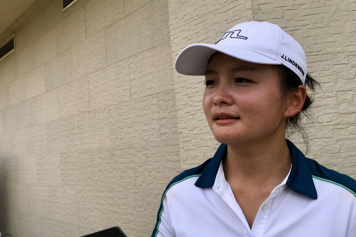 Pegolf Elaine Widjaja melambungkan pukulan dari driving range hingga Sea Games