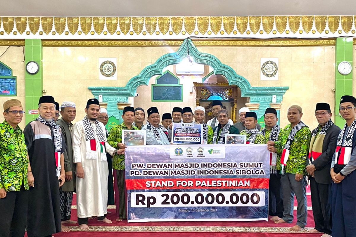 PW DMI Sumut dan PD DMI Sibolga berkolaborasi Dompet Dhuafa Waspada himpun donasi bagi rakyat Palestina