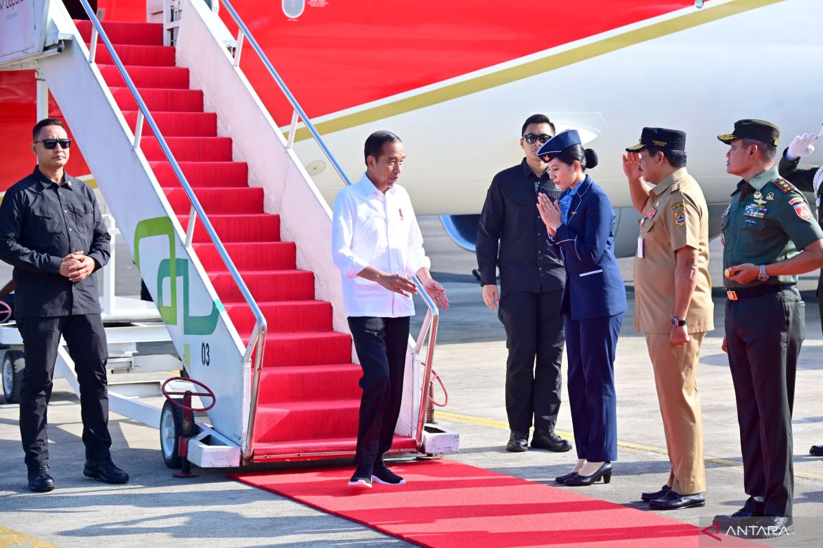 Jokowi menuju Jawa Tengah untuk tanam padi hingga resmikan terminal