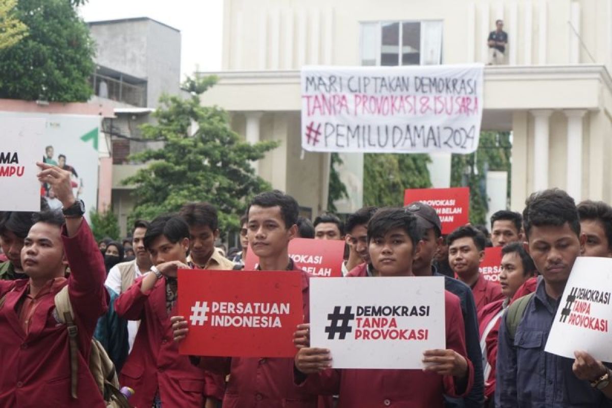 Forum BEM Jatim kumpul serukan pemilu damai tanpa provokasi