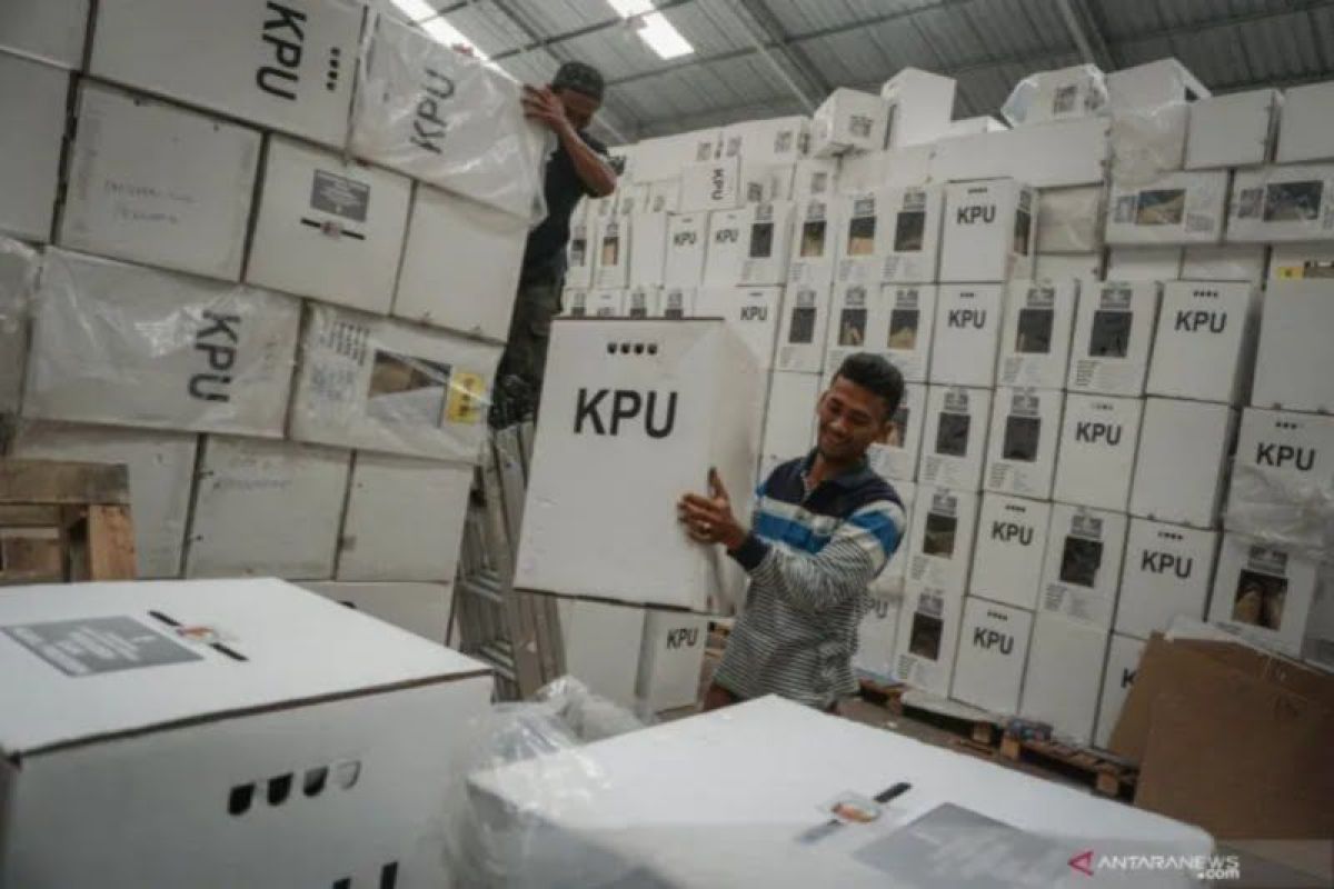 KPU Kota Yogyakarta terima 100 persen logistik pemilu tahap pertama