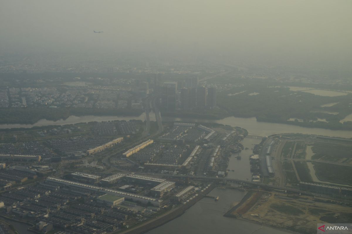 Kualitas udara Jakarta tidak sehat  karena angka partikel halus pada Kamis pagi