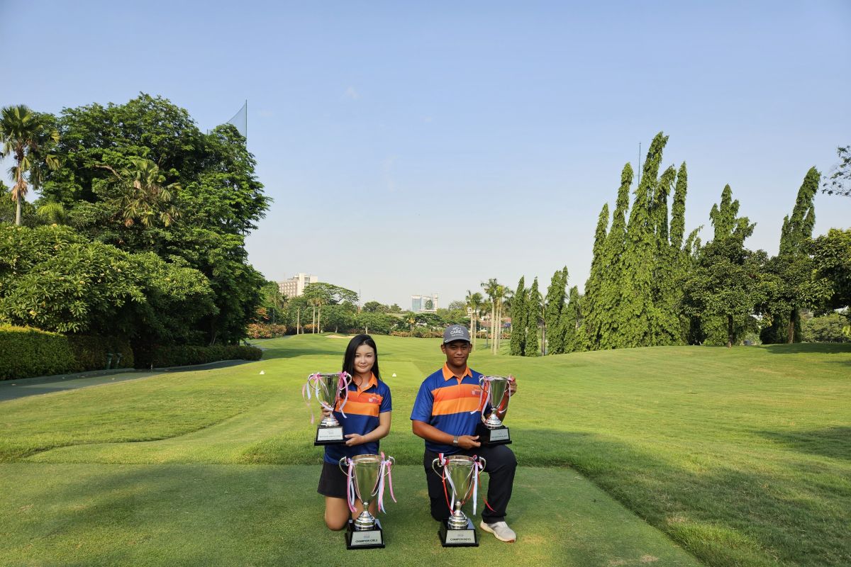 Rayhan dan Elaine puncaki aksi sempurna di International Junior Golf