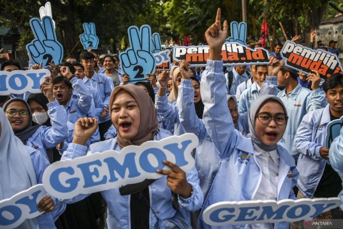 Hari ke-18 kampanye, Prabowo ke Rakornas Gerindra, Gibran ke Kaltim