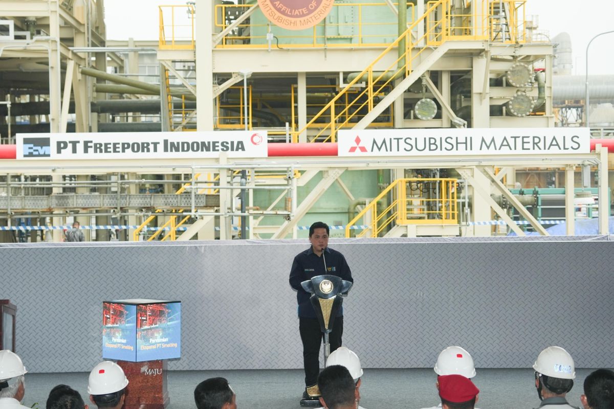 Peresmian smelter Gresik bukti keseriusan hilirisasi