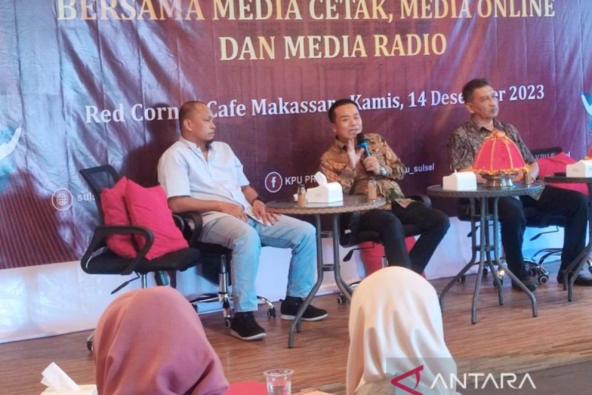 KPU Sulsel mendukung media menyajikan informasi berimbang pemilu