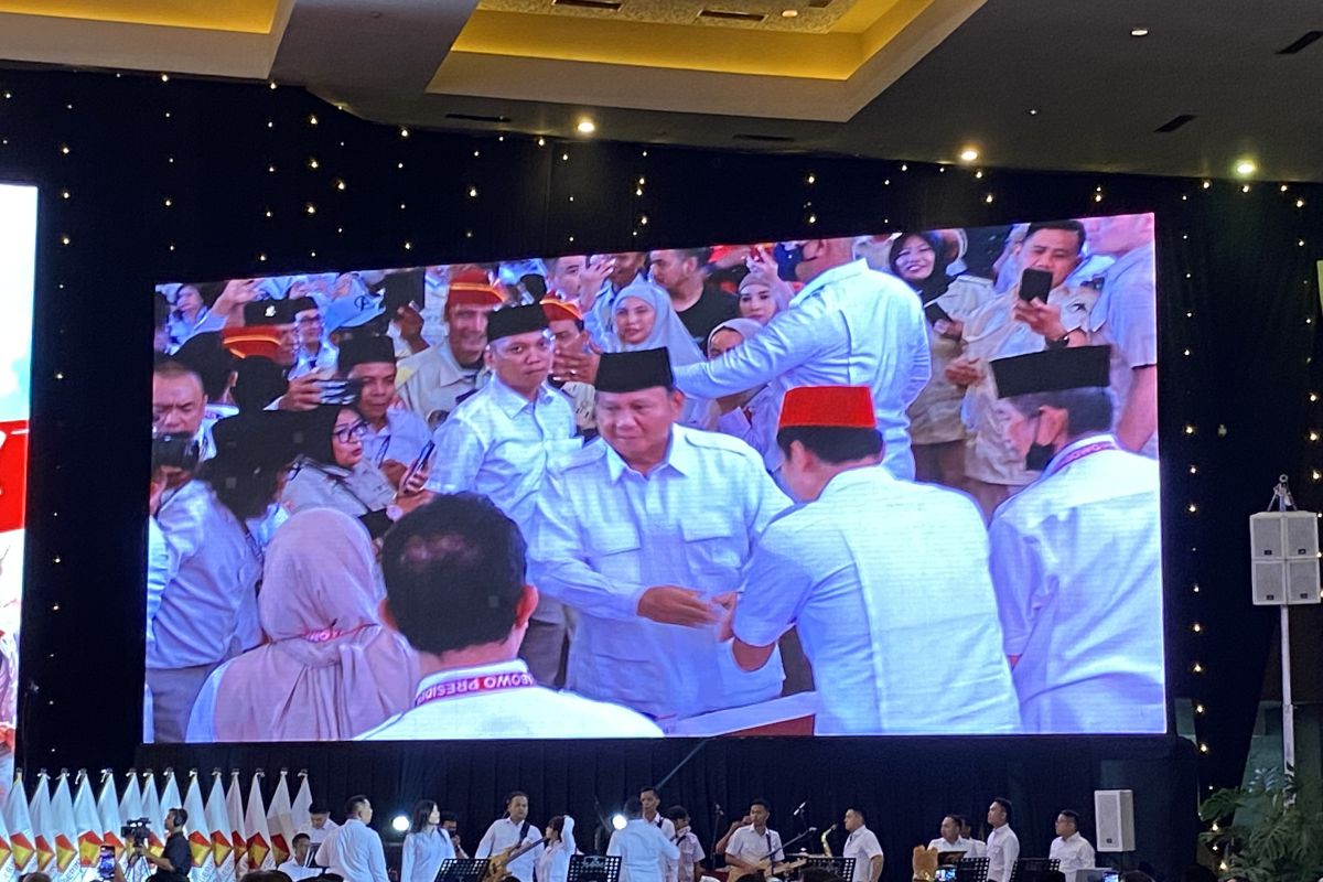 Prabowo hadiri Rakornas Gerindra di JIExpo Kemayoran