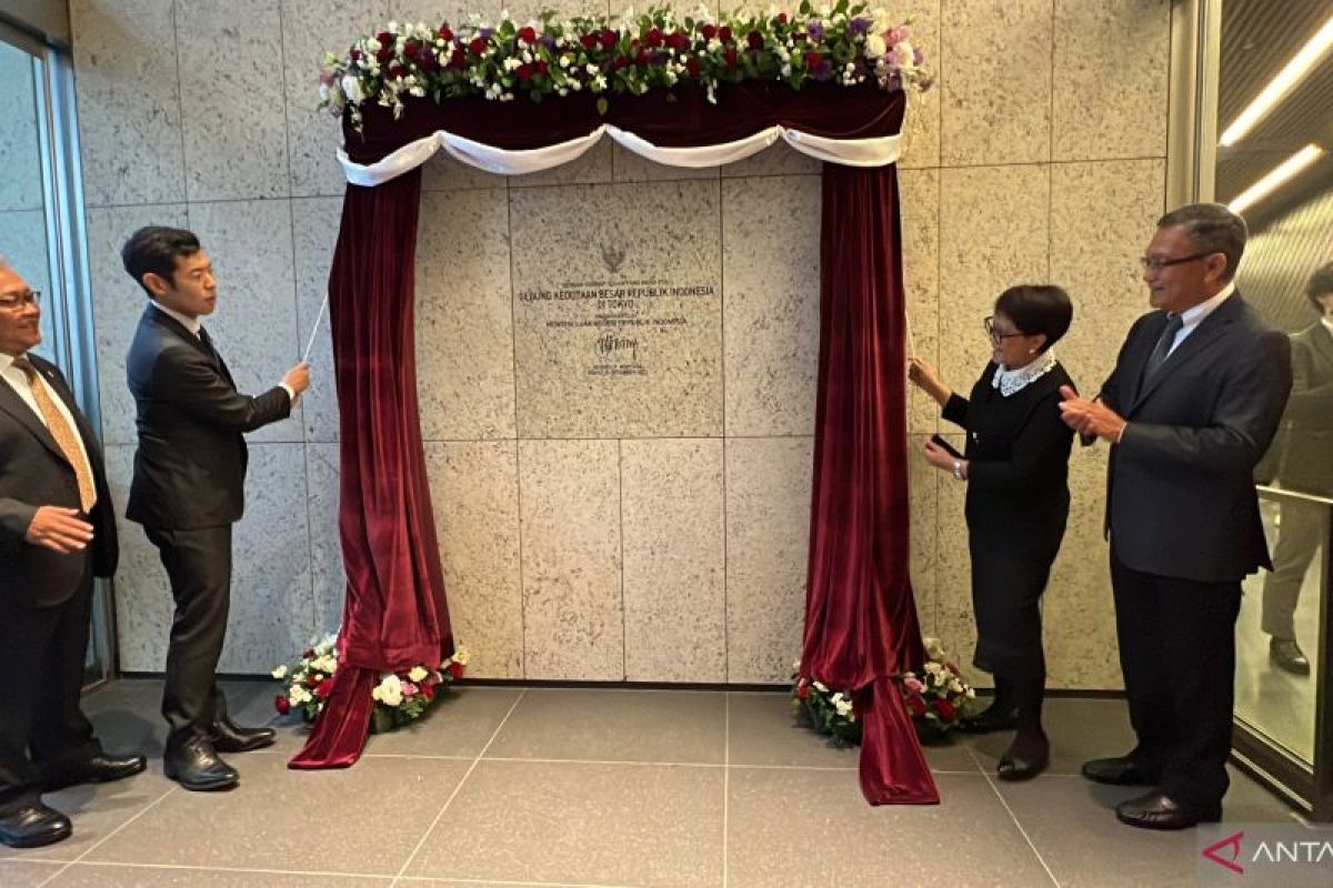 Menlu Retno resmikan gedung baru KBRI Tokyo