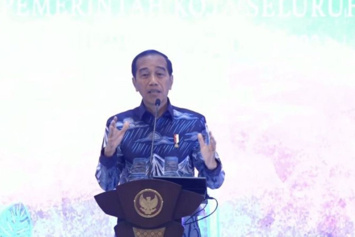 Presiden Jokowi kritik desain arsitektur daerah dicat warna parpol