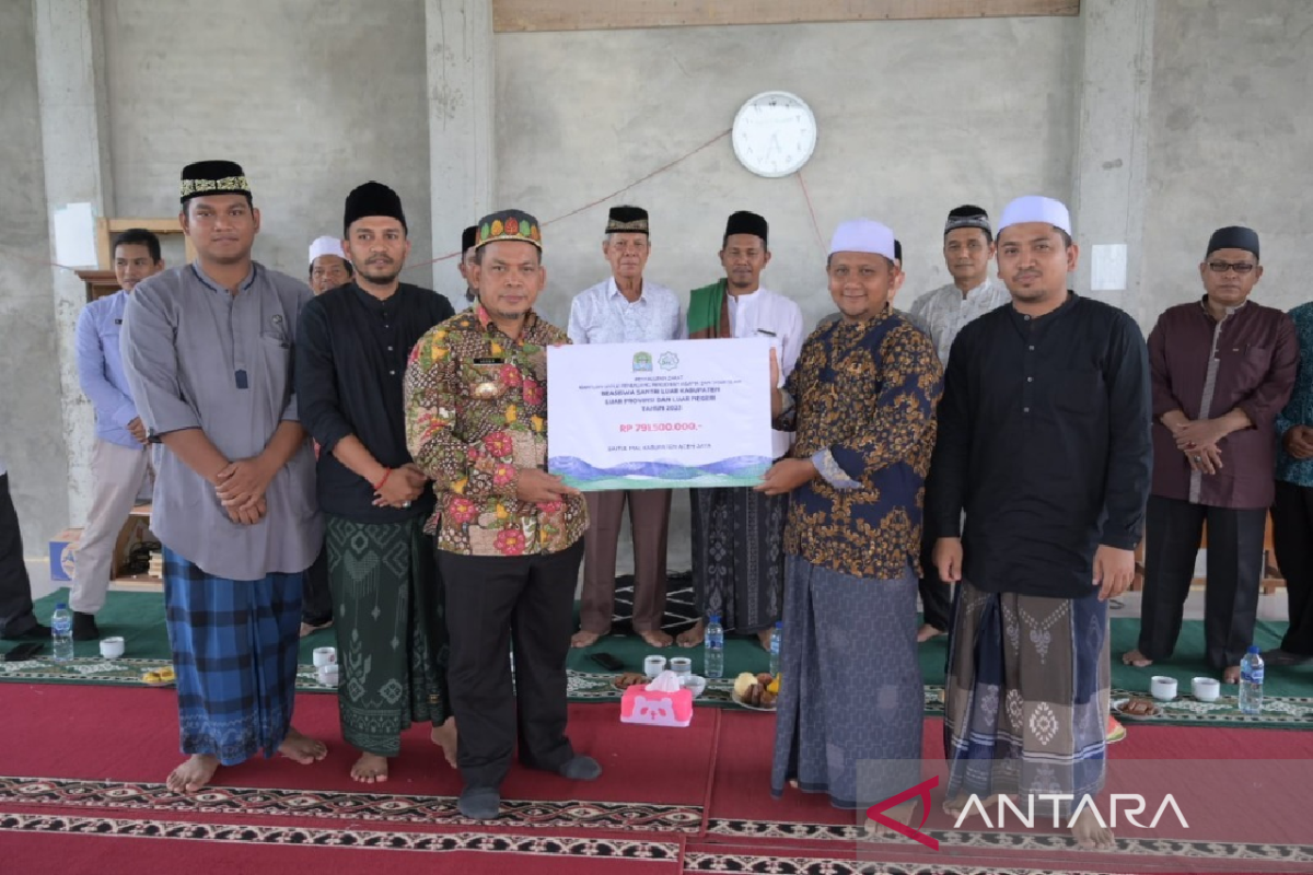 Baitul Mal salurkan zakat senif Rp8 miliar untuk santri kurang mampu di Aceh Jaya
