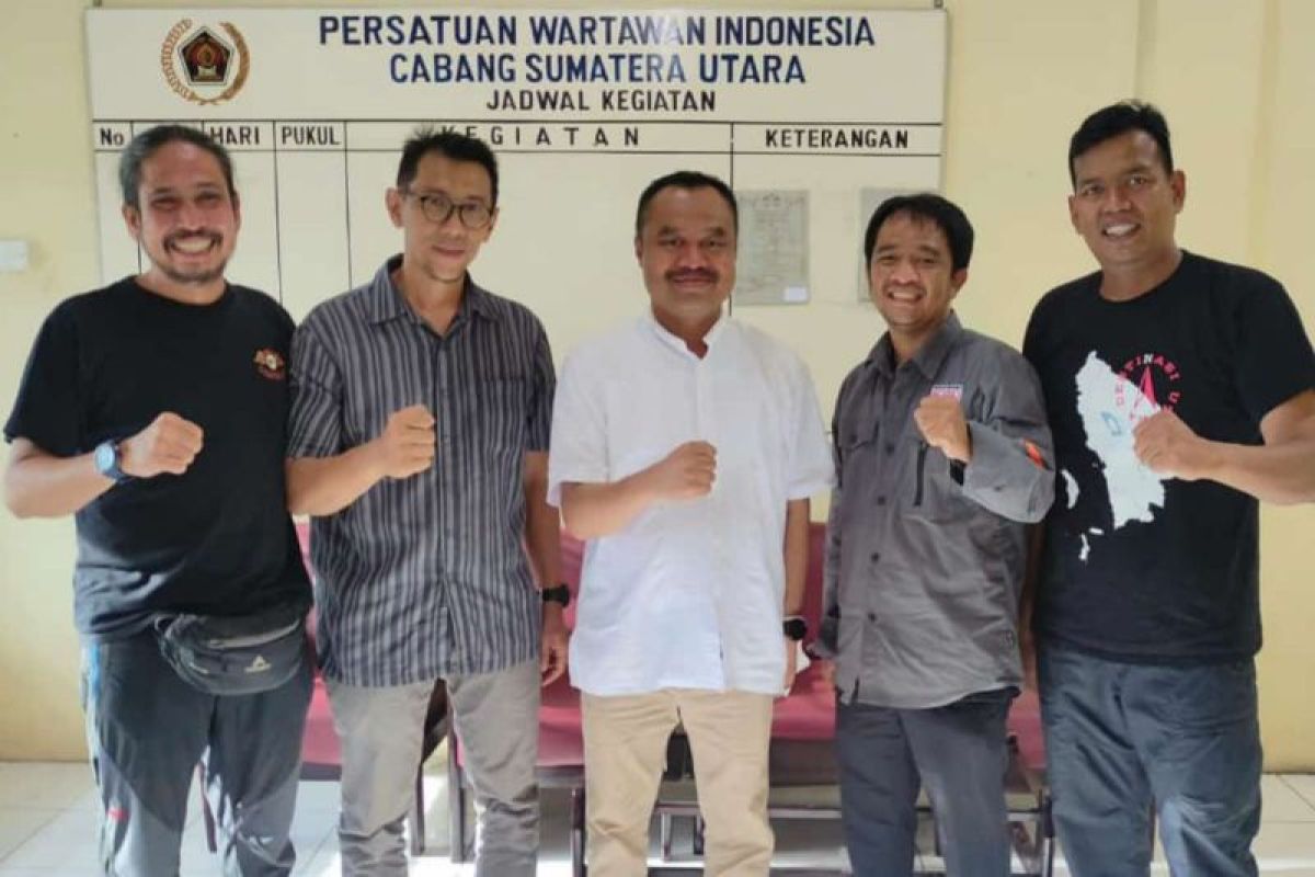 Pererat silaturahmi dan kolaborasi, PFI Medan berkunjung ke Kantor PWI Sumut