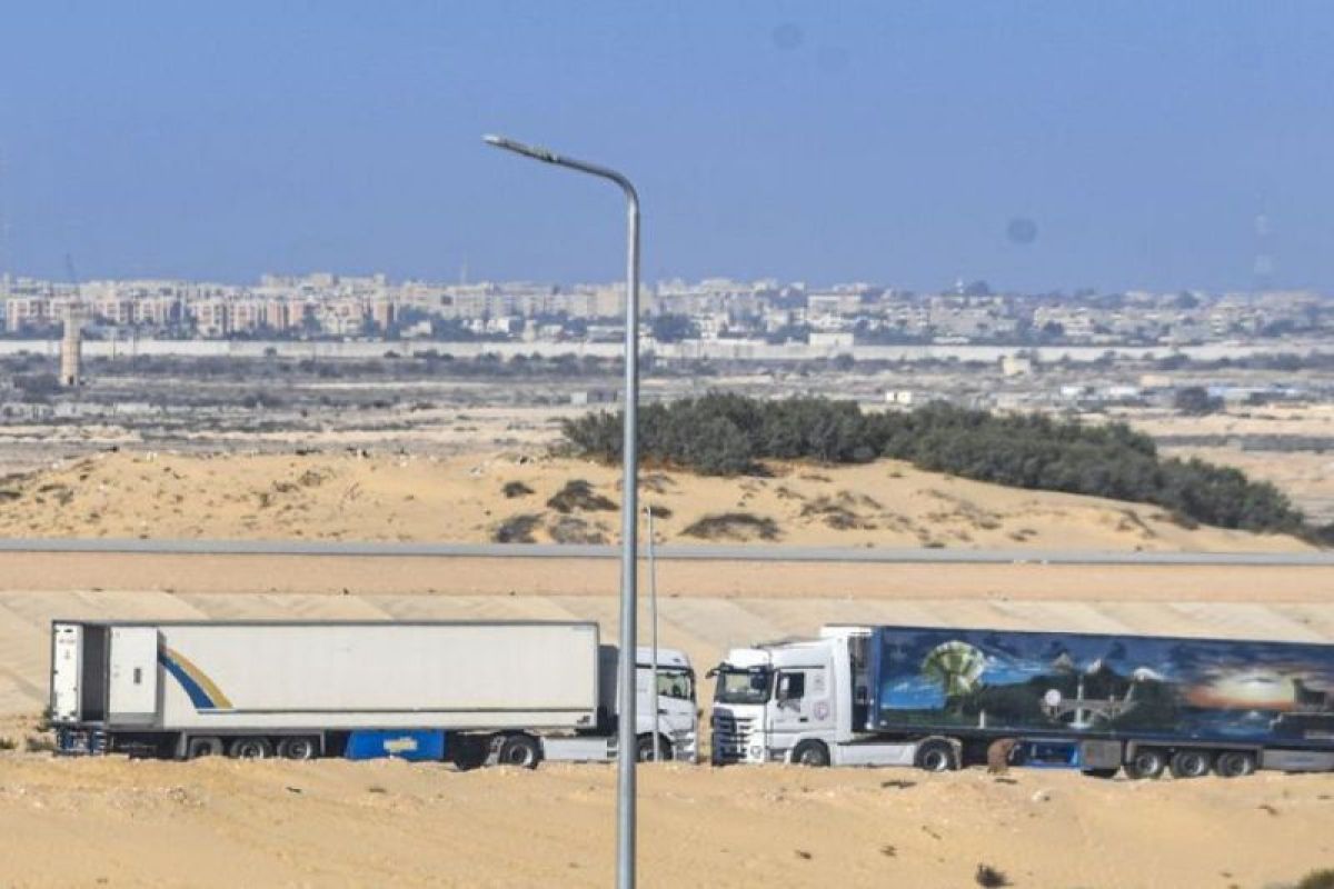 Sebanyak 4.301 truk bantuan sudah tiba di Gaza sejak 21 Oktober