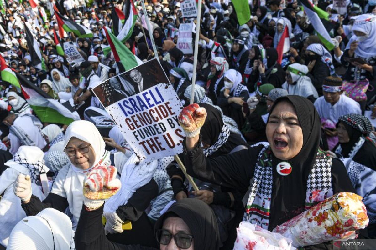 Aksi Solidaritas Untuk Palestina Di Kedubes AS - ANTARA News