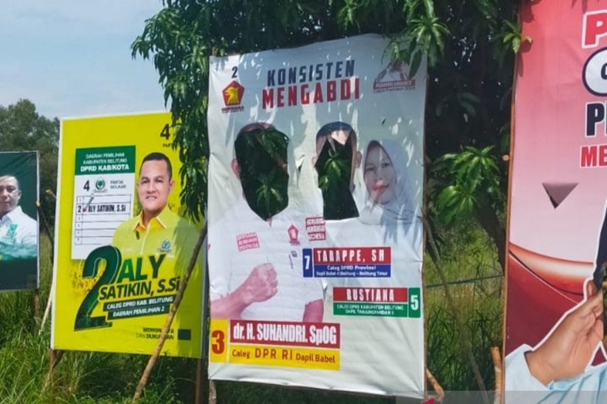 Bawaslu Belitung gelar patroli cegah perusakan APK Pemilu 2024