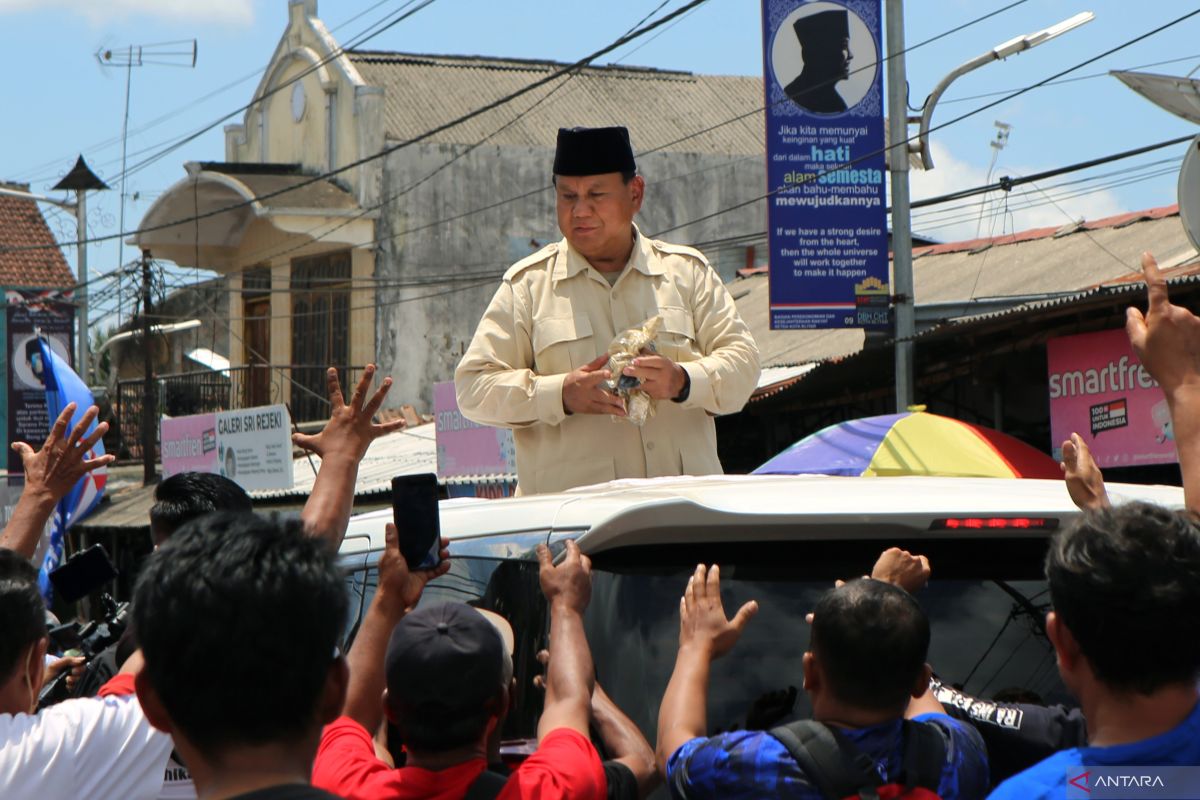 Info kampanye, Prabowo di Jakarta dan Gibran di Solo