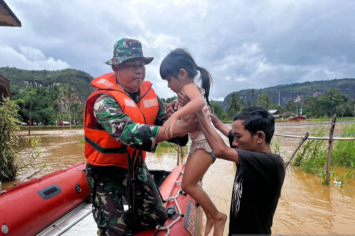 Banjir-longsor landa Limapuluh Kota Sumbar dipicu tingginya curah hujan