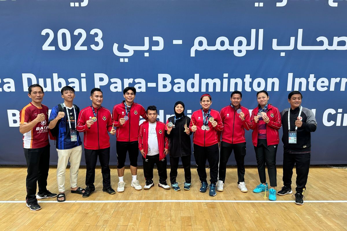 Indonesia claims seven medals at Dubai para-badminton