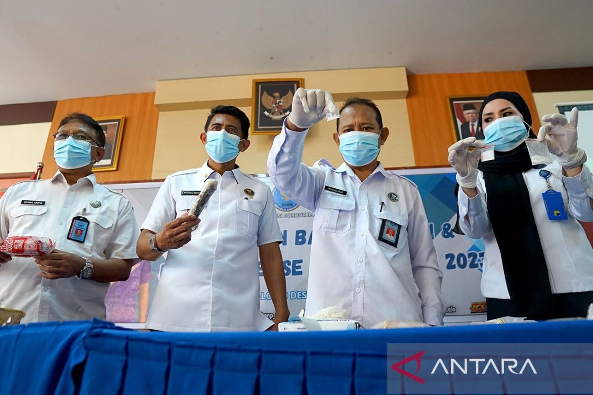BNNP Gorontalo musnahkan sabu-sabu dan ganja temuan 2020-2023