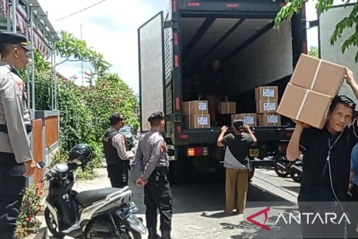 Polres Bangli kawal distribusi surat suara Pemilu 2024