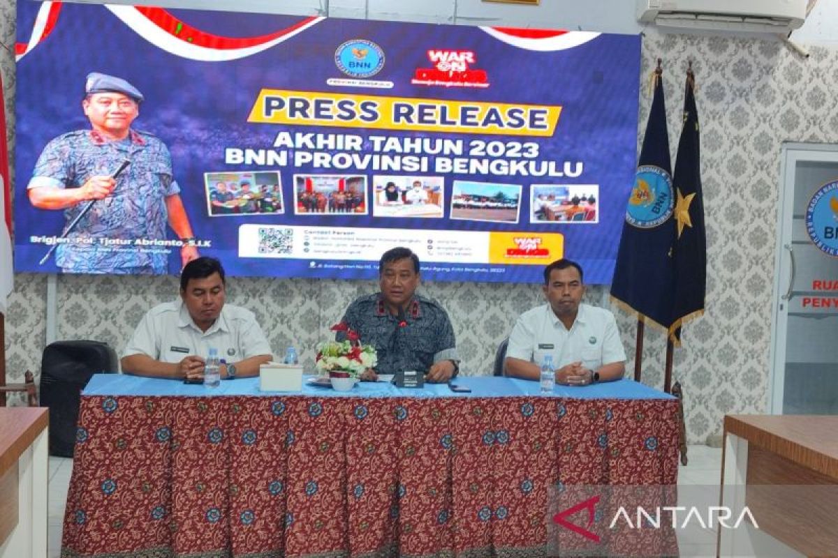 BNN Provinsi Bengkulu tangkap 21 tersangka penyalahgunaan narkoba