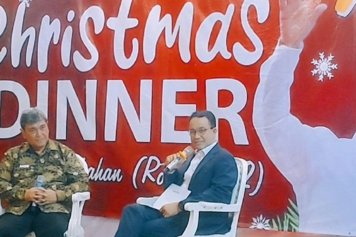 Anies Baswedan kenalkan SC dan OC safari Natal kepada umat Kristen di Jakarta Utara