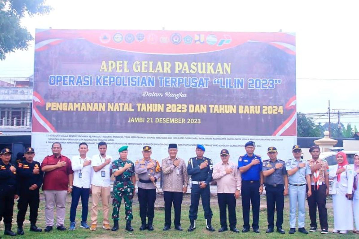 Sekda Kota Jambi pastikan kesiapan pengamanan natal dan tahun baru