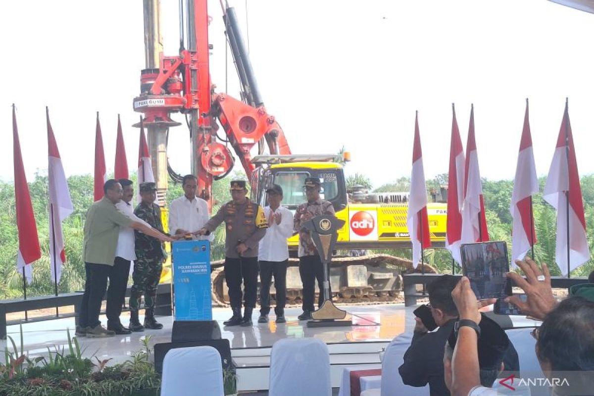 Presiden Jokowi resmikan pembangunan polres khusus kawasan Kota Nusantara
