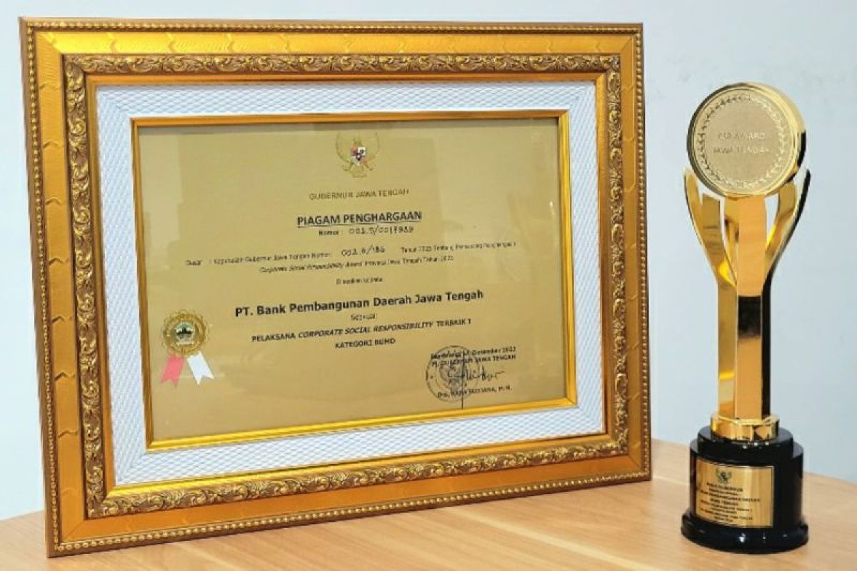 Bank Jateng kembali raih penghargaan Penyalur CSR Terbaik
