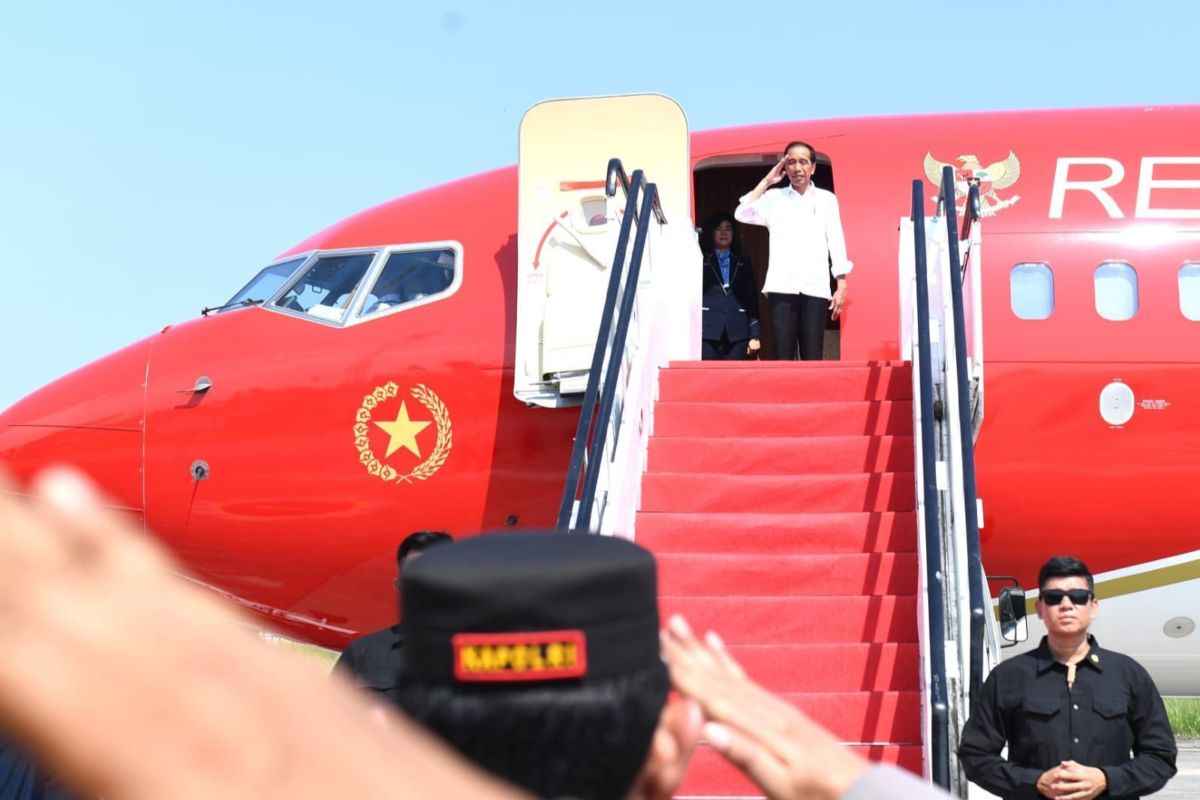 Jokowi kembali ke Jakarta usai rampungkan kunjungan kerja di IKN