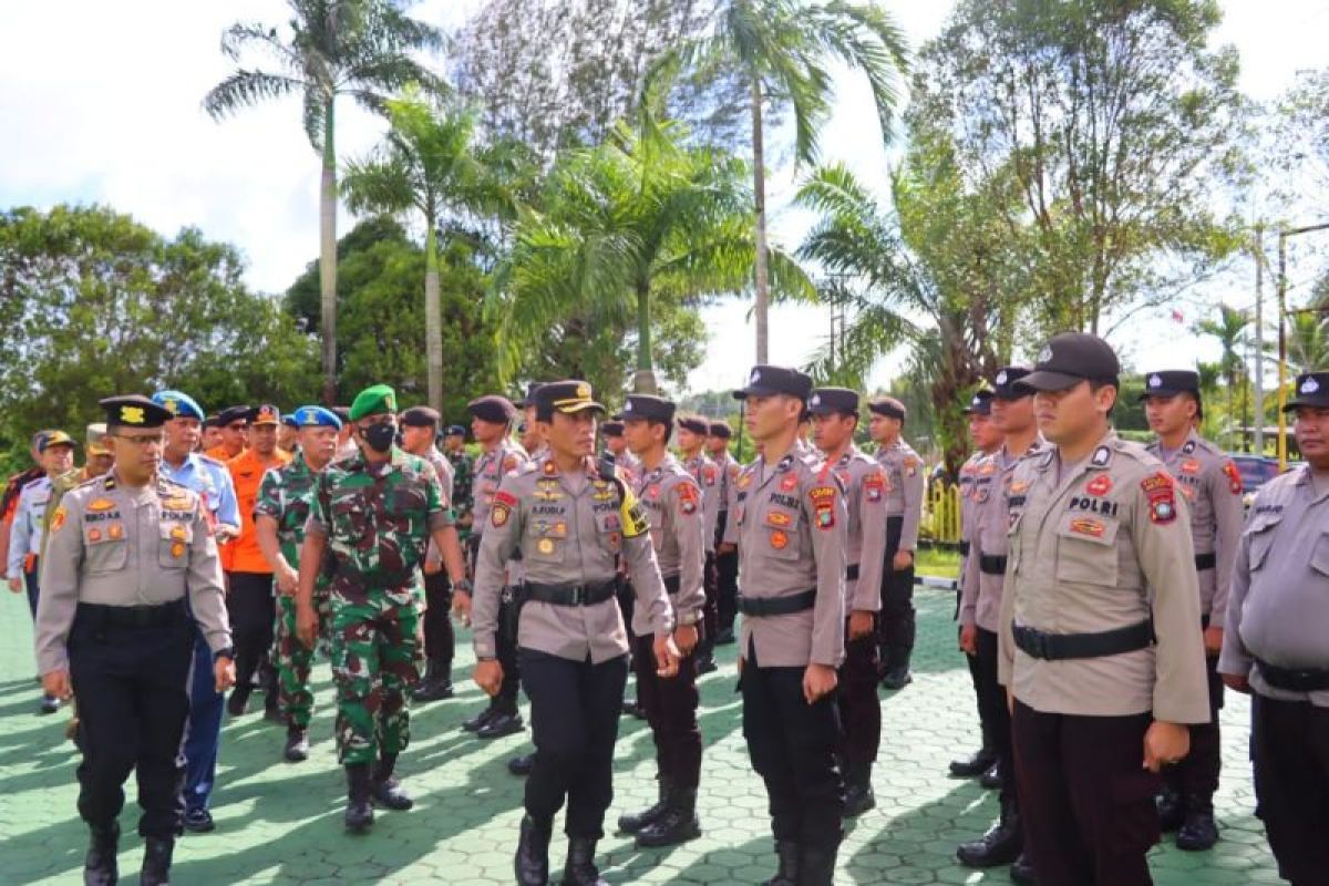 Polres Natuna kolaborasi dengan TNI dalam pengamanan Natal 2023 Tahun Baru 2024
