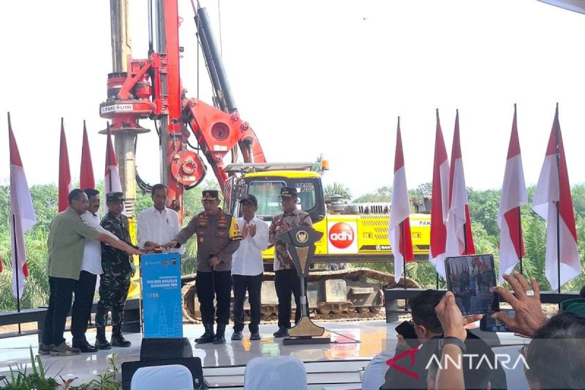Jokowi resmikan pembangunan polres khusus kawasan Kota Nusantara