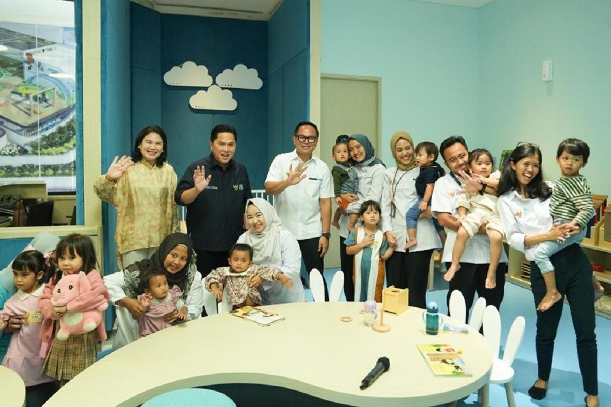 Erick Thohir luncurkan fasilitas daycare di Kementerian BUMN sebagai kado Hari Ibu