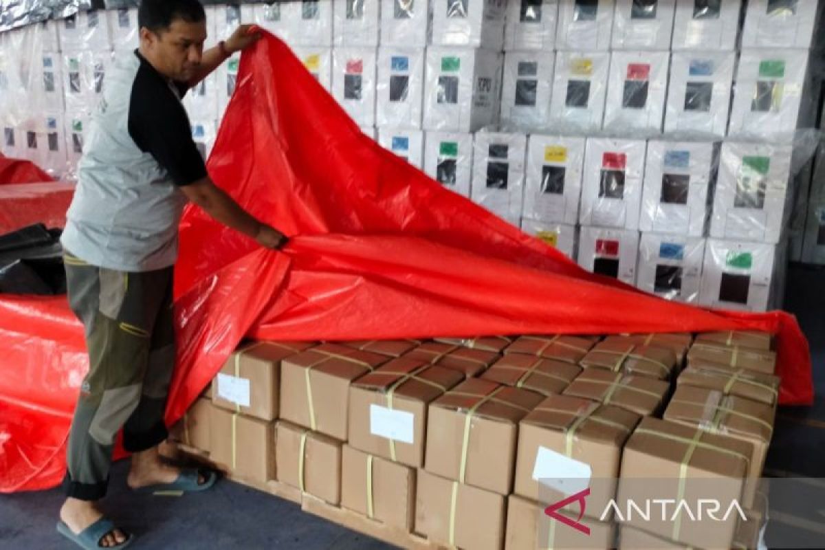 KPU Rejang Lebong terima 212.971 surat suara pemilihan calon DPD