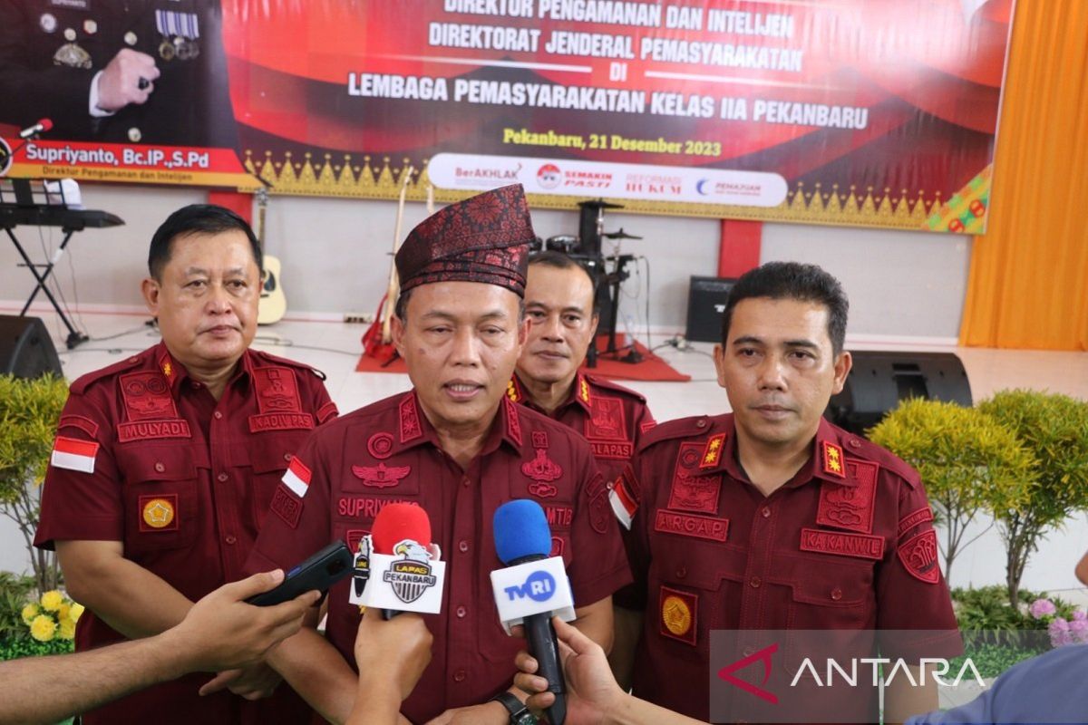 Direktur Pengamanan dan Intelijen Ditjen Pemasyarakatan Kementerian Hukum dan HAM Berikan Penguatan di Lapas Pekanbaru