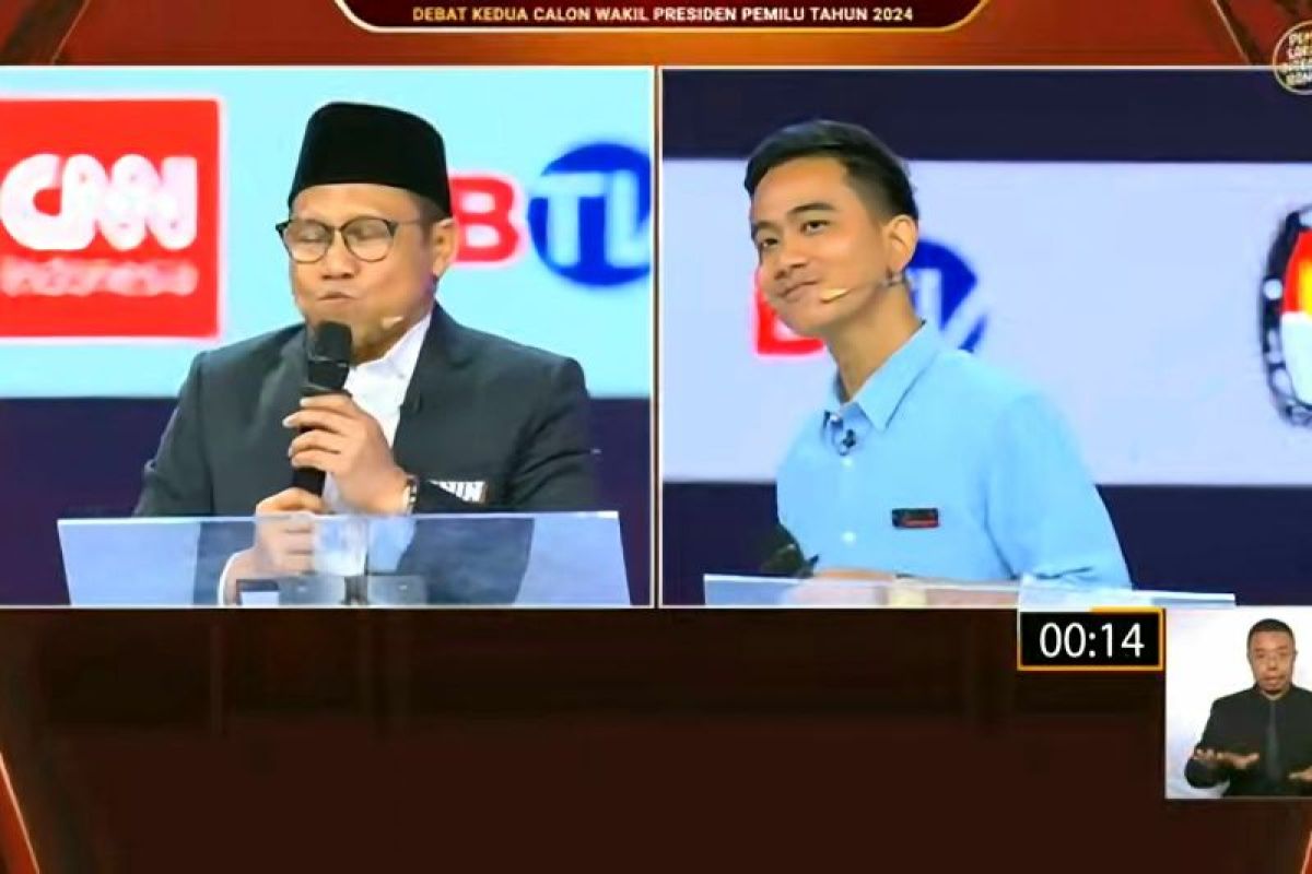 Debat Cawapres, Cak Imin minta tips dan trik ke Gibran agar proyek besar masuk daerah