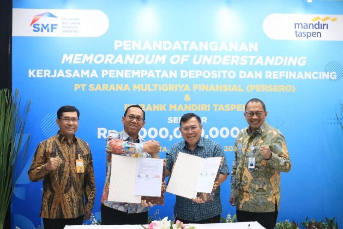 SMF dan Bank Mandiri Taspen berkolaborasi salurkan kredit serbaguna perumahan Rp1 Triliun