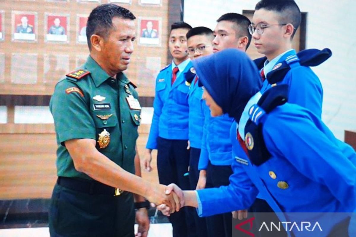 Pangdam II/Sriwijaya terima audiensi siswa SMA Taruna Nusantara