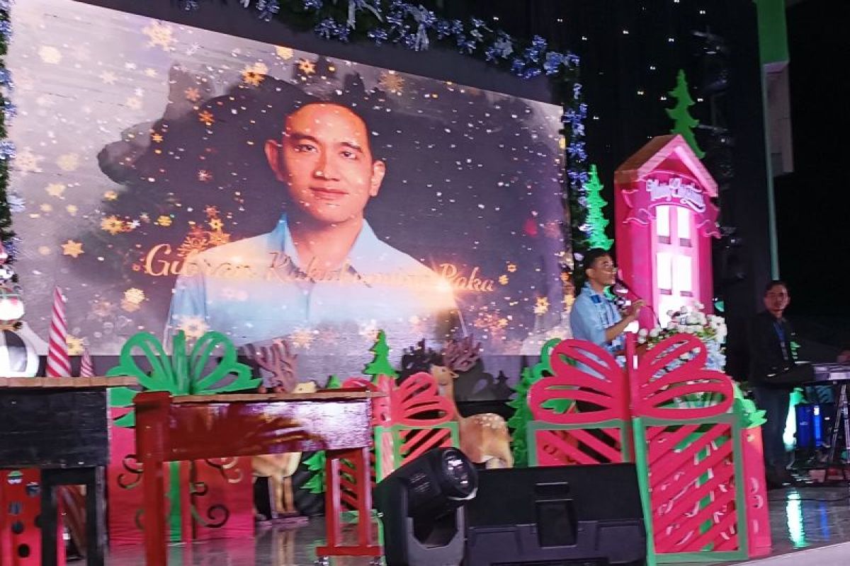 Kunjungi Manado, Gibran sentil bonus demografi di 'Youth Christmas Celebration'