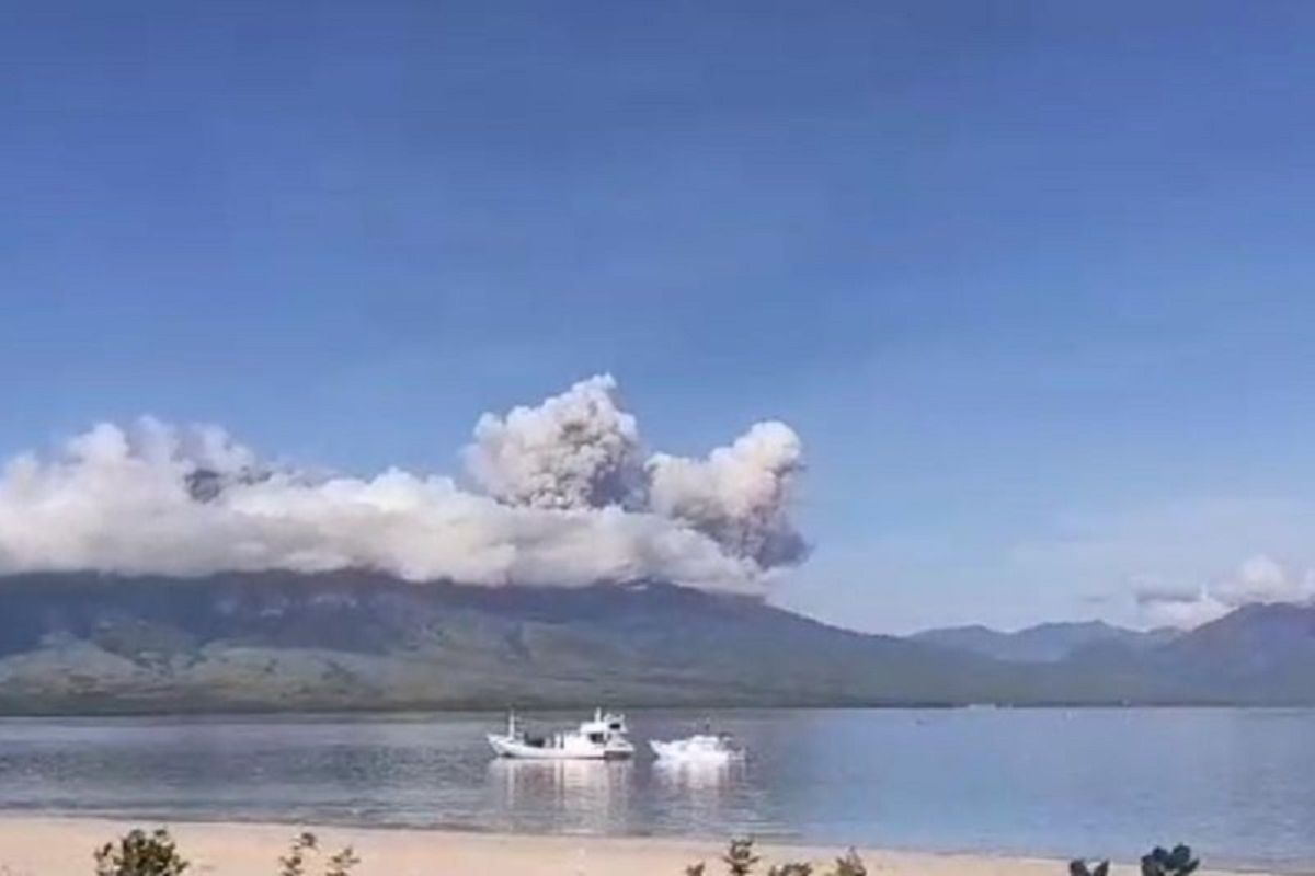 PVMBG nyatakan Gunung api Lewotobi Laki-laki di Flores Timur NTT erupsi