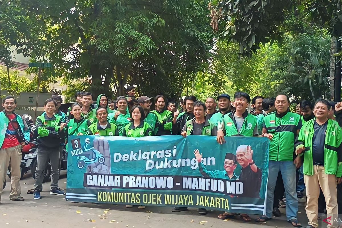 Komunitas Ojol Jakarta mendukung Ganjar-Mahfud di Pemilu 2024