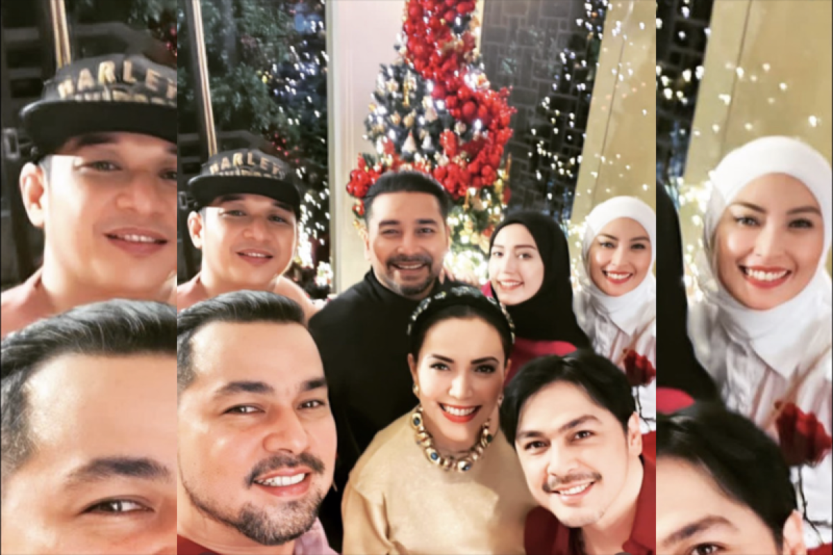 Pasha Ungu ramaikan perayaan Natal di kediaman Thomas Djorghi