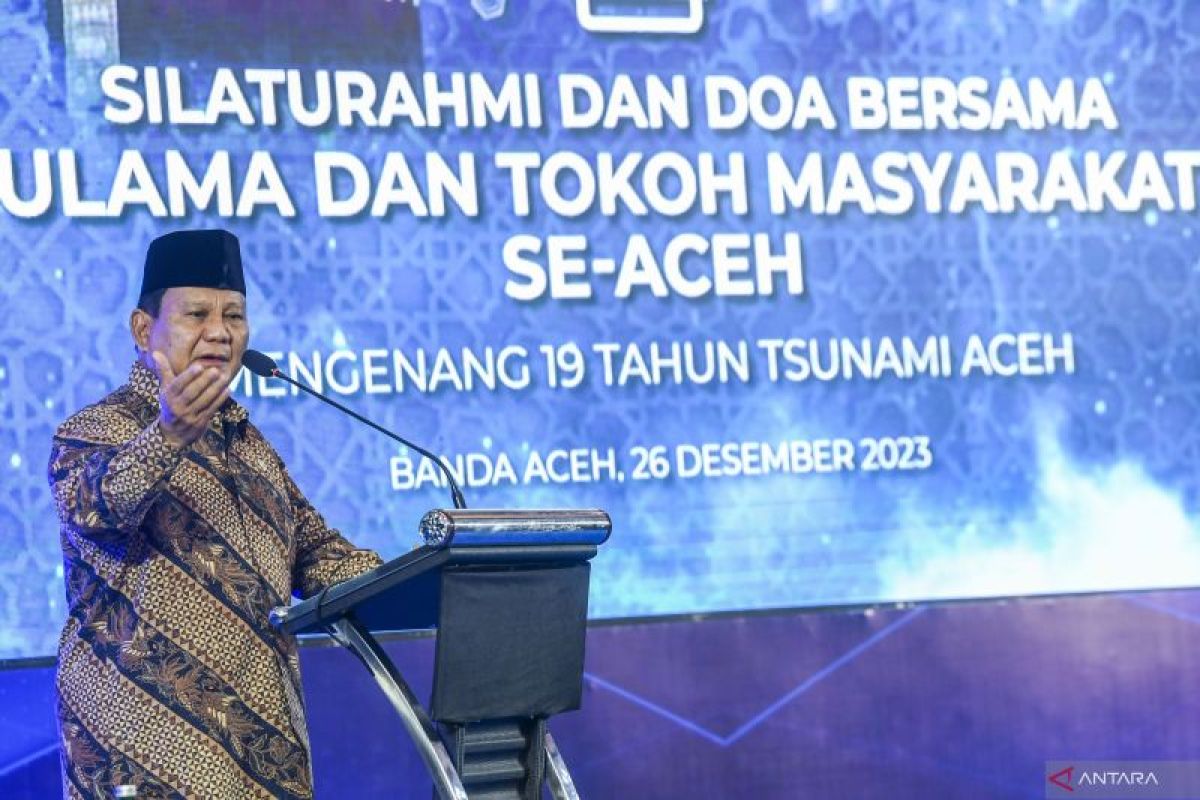Ulama Aceh minta Prabowo jaga perdamaian jika jadi Presiden 2024