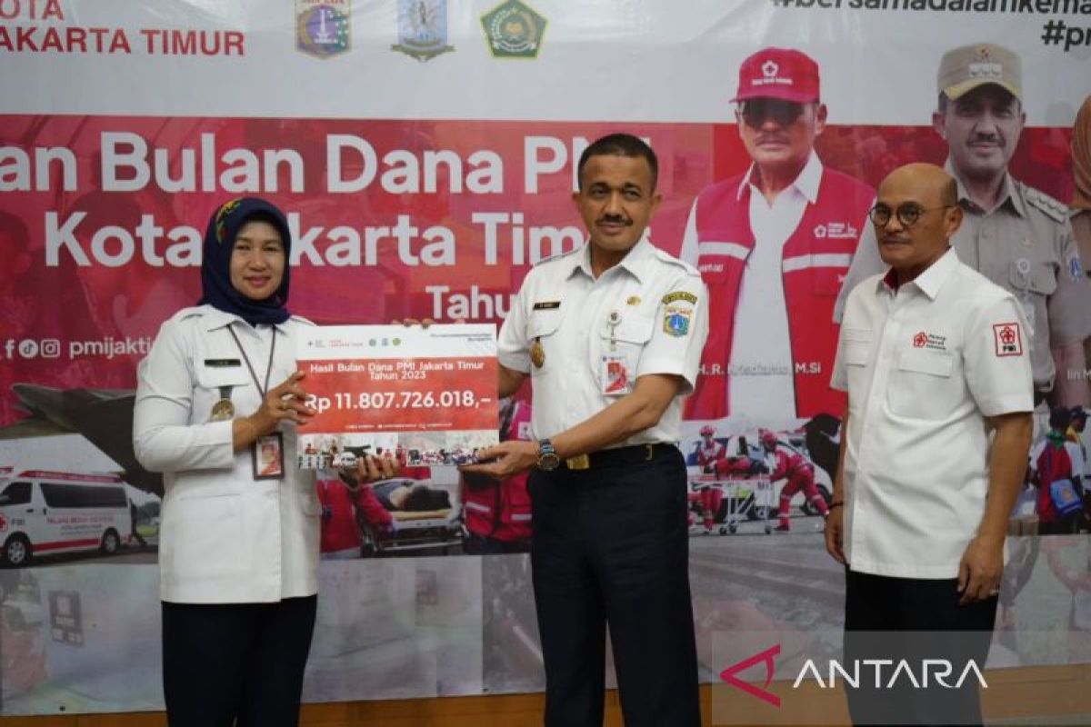 Penggalangan dana PMI di Jakarta Timur tercapai 118 persen