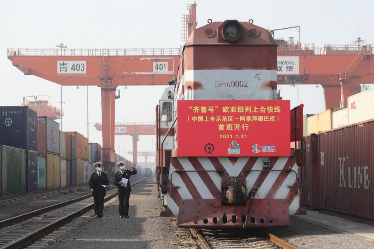 Shandong tangani 2.500 perjalanan kereta barang China-Eropa pada 2023